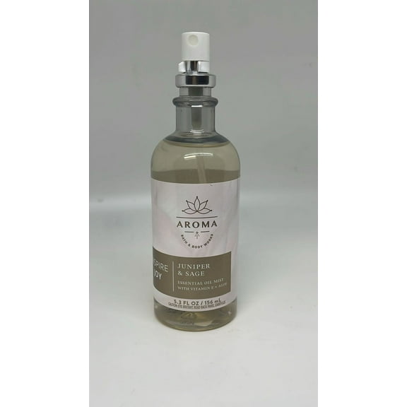 Bath & Body Works Aromatherapy Essential Oil Juniper & Sage Ultimate Hydration Body Cream 8oz.