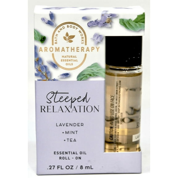 Bath & Body Works Aromatherapy Essential Oil Roll-On Lavender, Mint, and Tea .27 fl oz