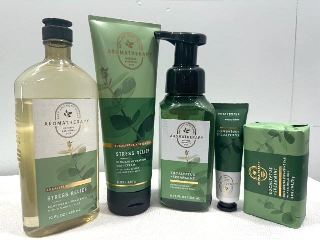 Bath & Body Works Aromatherapy Eucalyptus Spearmint Stress Relief Body Care (Body Cream, Body