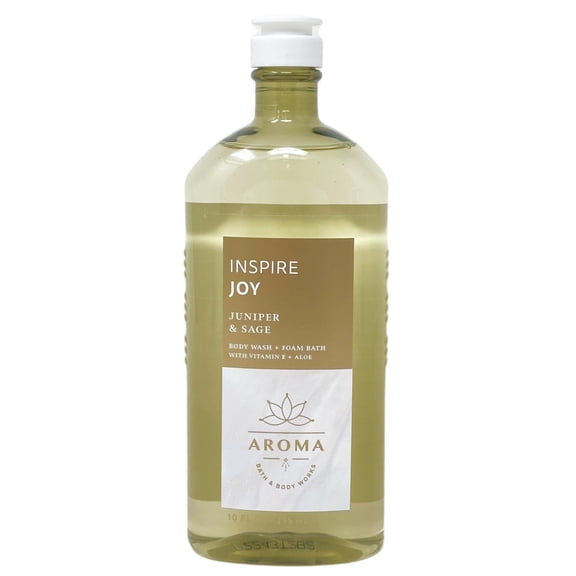 Bath & Body Works Aromatherapy Inspire Joy Juniper & Sage Body Wash Foam Bath