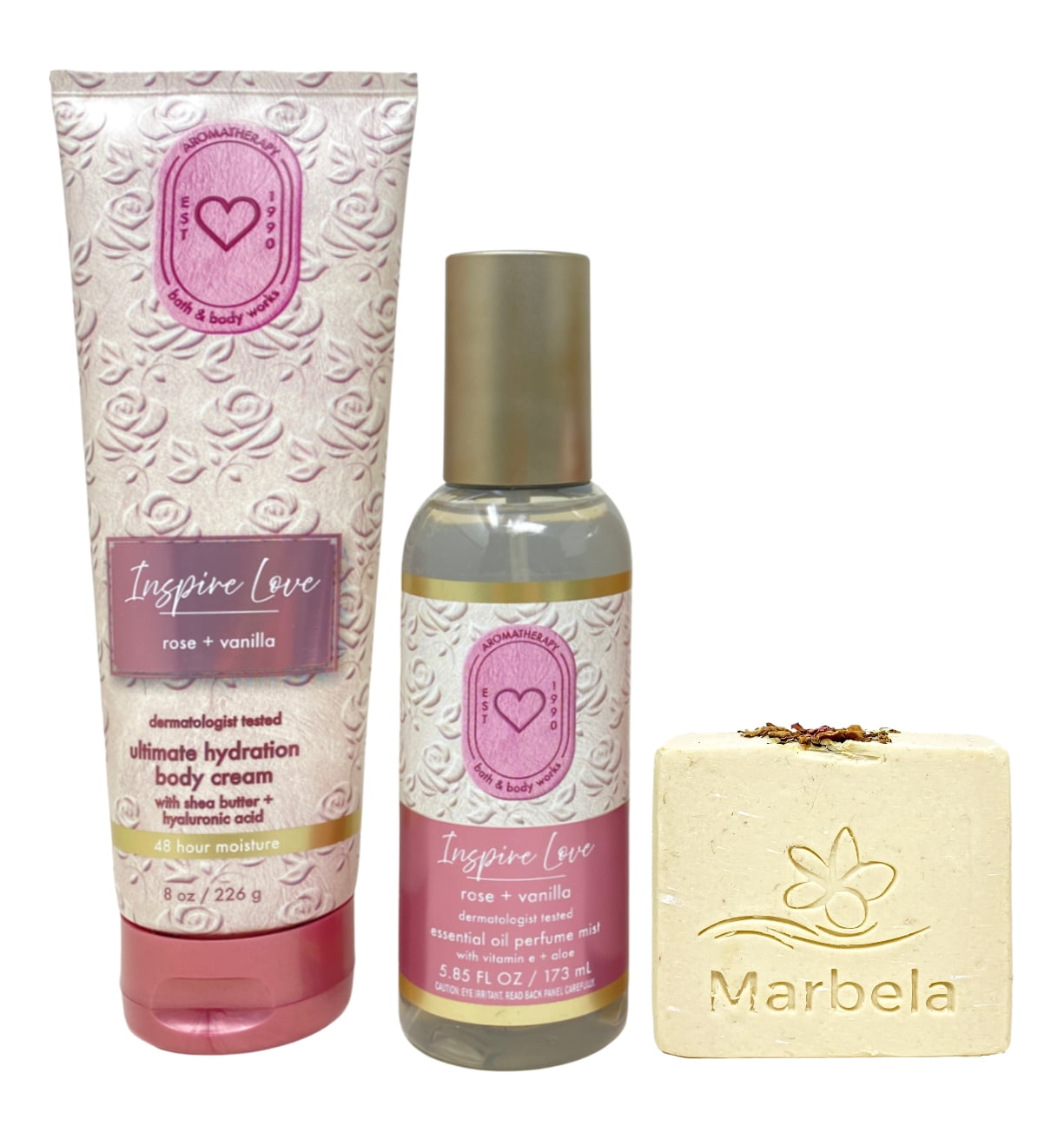 Bath & Body Works Aromatherapy Inspire Love Rose + Vanilla