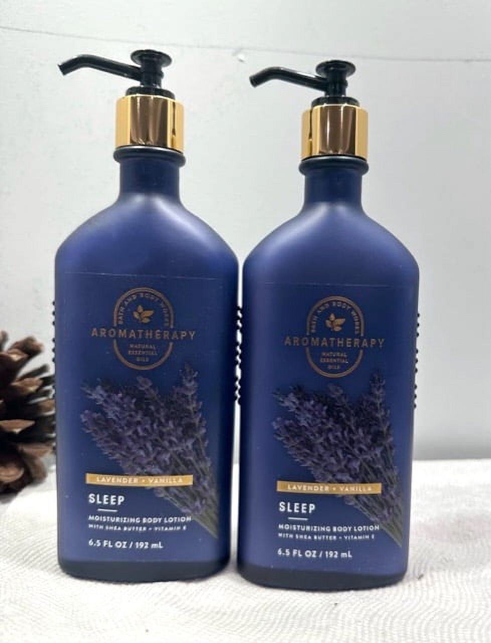 Bath & Body Works Lavender Vanilla Sleep Aromatherapy Set Body Lotion & Body Wash