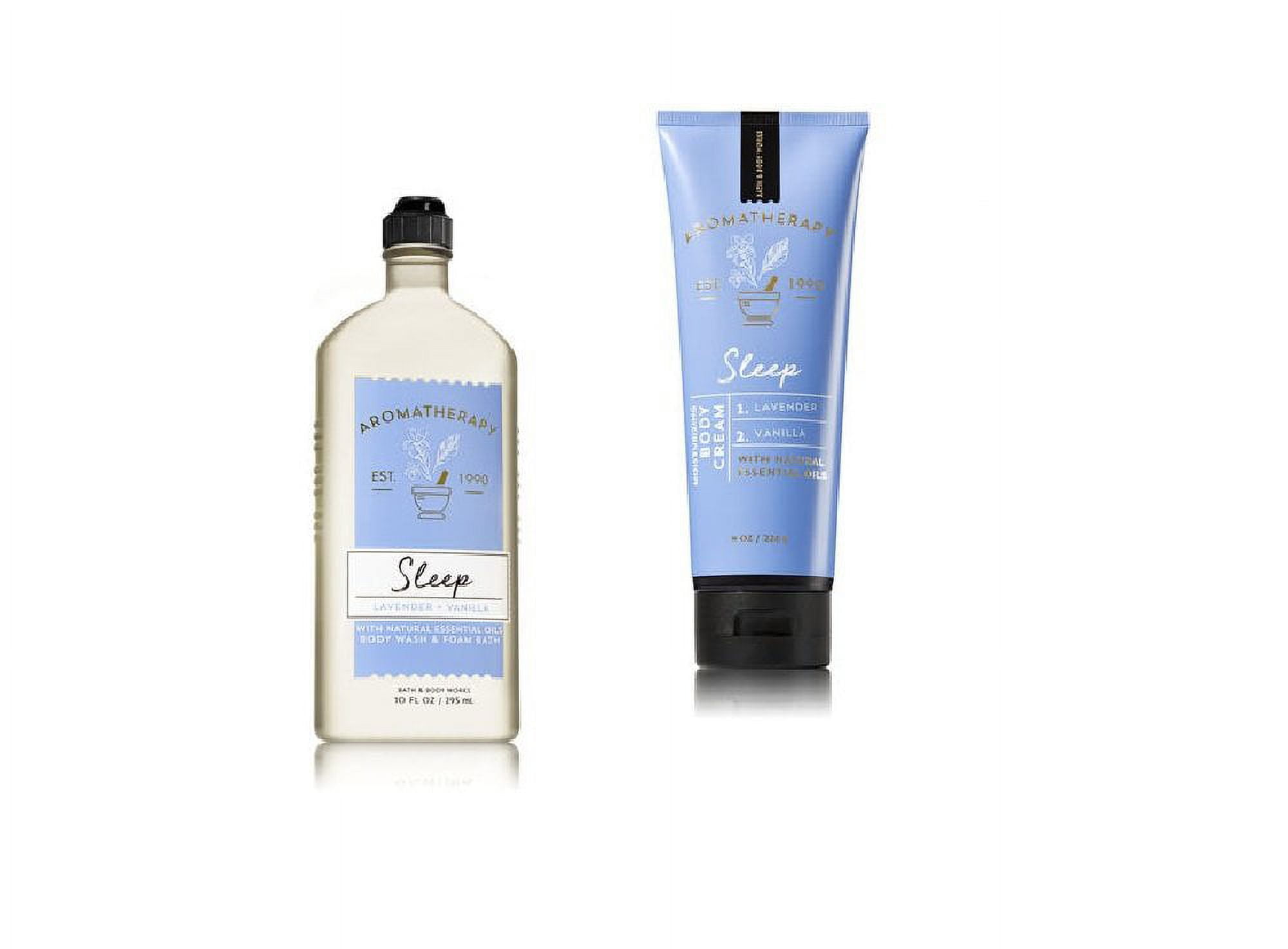 Bath & Body Works Aromatherapy Sleep Lavender Vanilla - Body Wash  & Body Cream