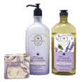 thumbnail image 1 of Bath & Body Works Aromatherapy Steeped Relaxation LAVENDER + MINT + TEA Body Lotion and Body Wash + Foam Bath Gift Set with a Lavender Dream Marbela Bar Soap - Full Size, 1 of 4