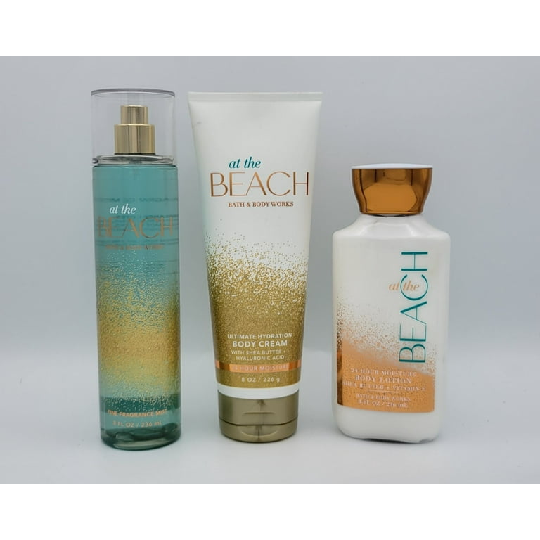 Bath & Body Works At the Beach Set of 3 Fragrance Mist 8 oz+ Body