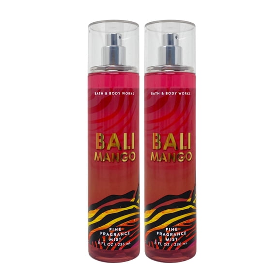 Bath & Body Works Bali Mango - 2 Fine Fragrance Mists (8 fl oz / 236 ml Each)