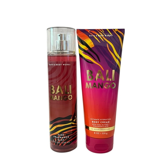 Bath & Body Works Bali Mango Mist & Body Cream Set