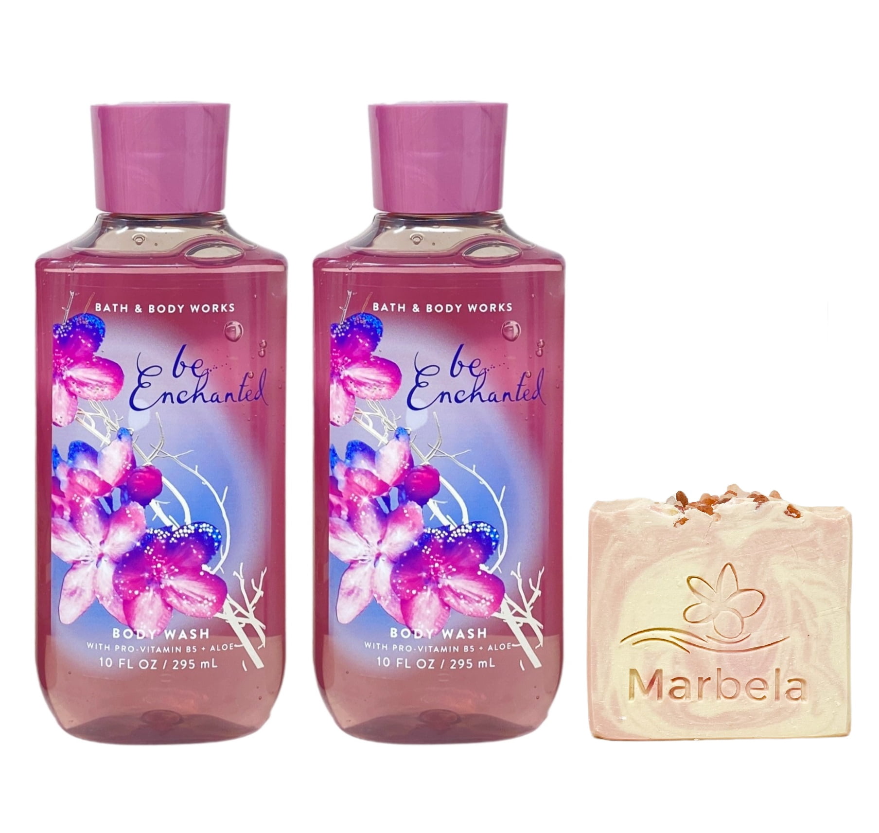 Bath & Body Works Be Enchanted 2 Pack Body Wash Bundle with a Himalayan Salts Springs Bar Soap - Full Size