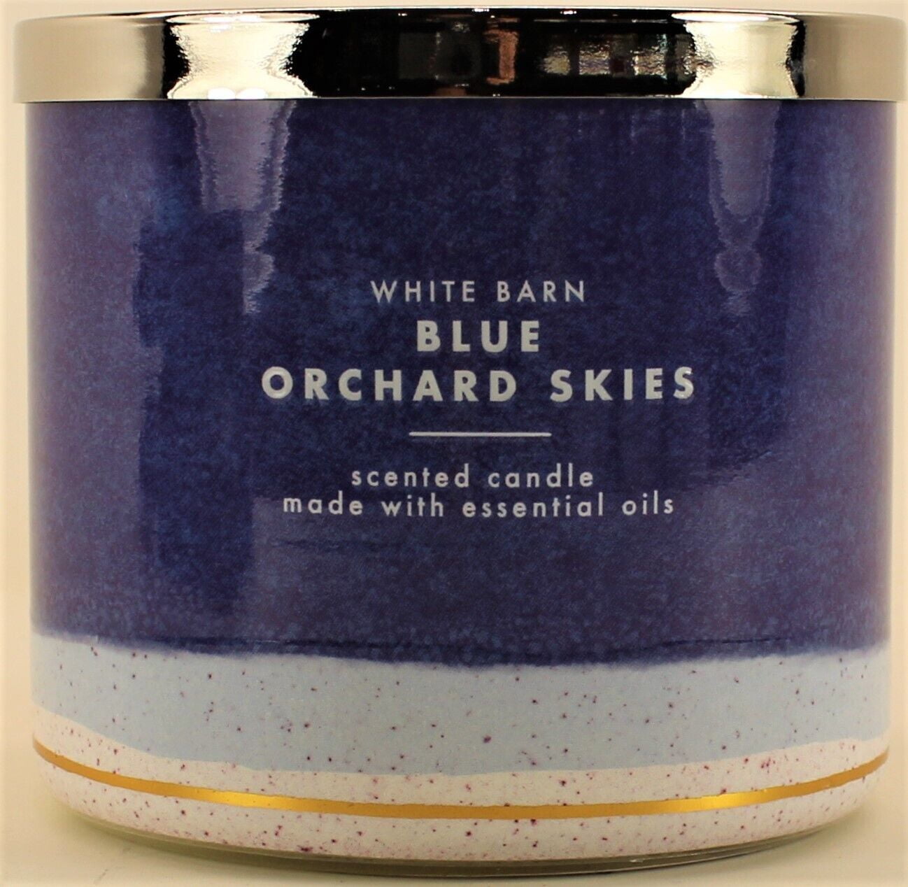 Bath & Body Works Blue Orchard Skies 3 Wick Candle