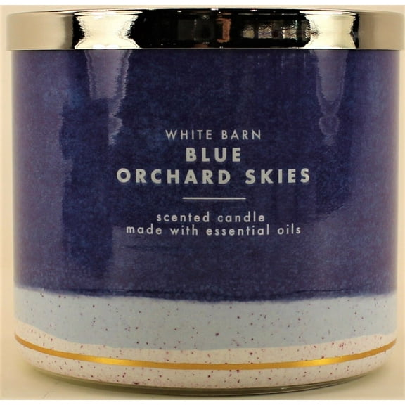 Bath & Body Works Blue Orchard Skies 3 Wick Candle