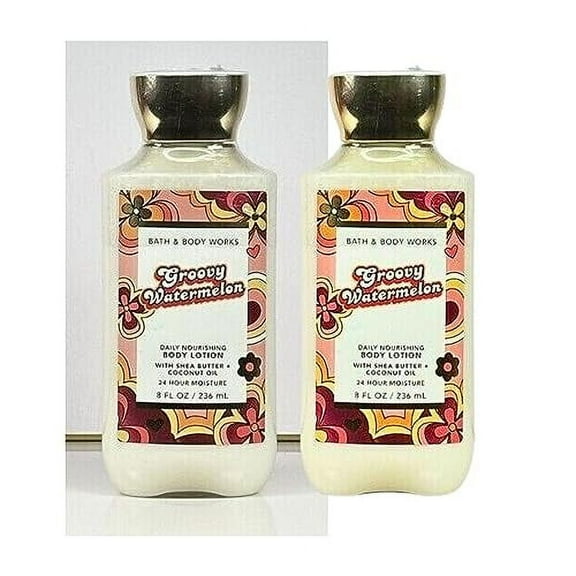 Bath & Body Works Body Lotion Pack of 2, 8oz Each (Groovy Watermelon)