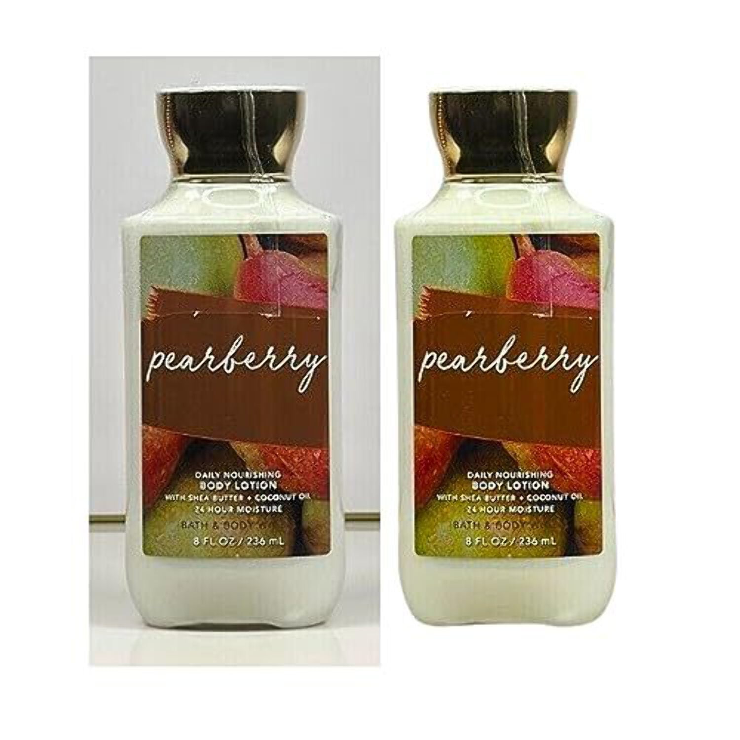 Bath Body Works Body Lotion Pack of 2, 8oz Each (Pearberry)