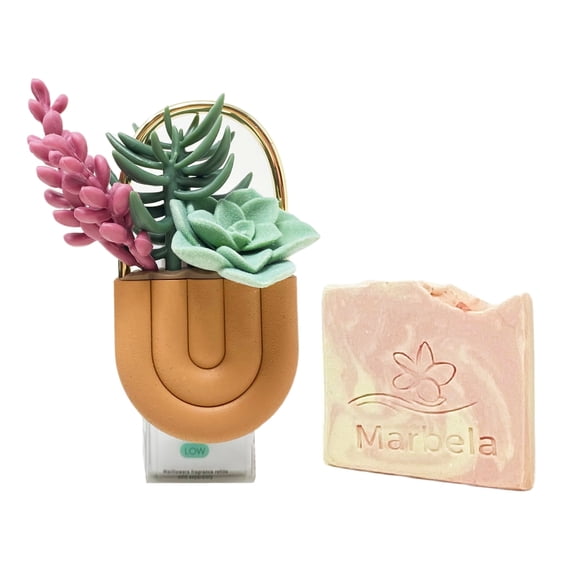 Bath & Body Works Botanical Bliss Scent Control Wallflowers Fragrance Plug with a Marbela Himalayan Salts Springs Sample Soap
