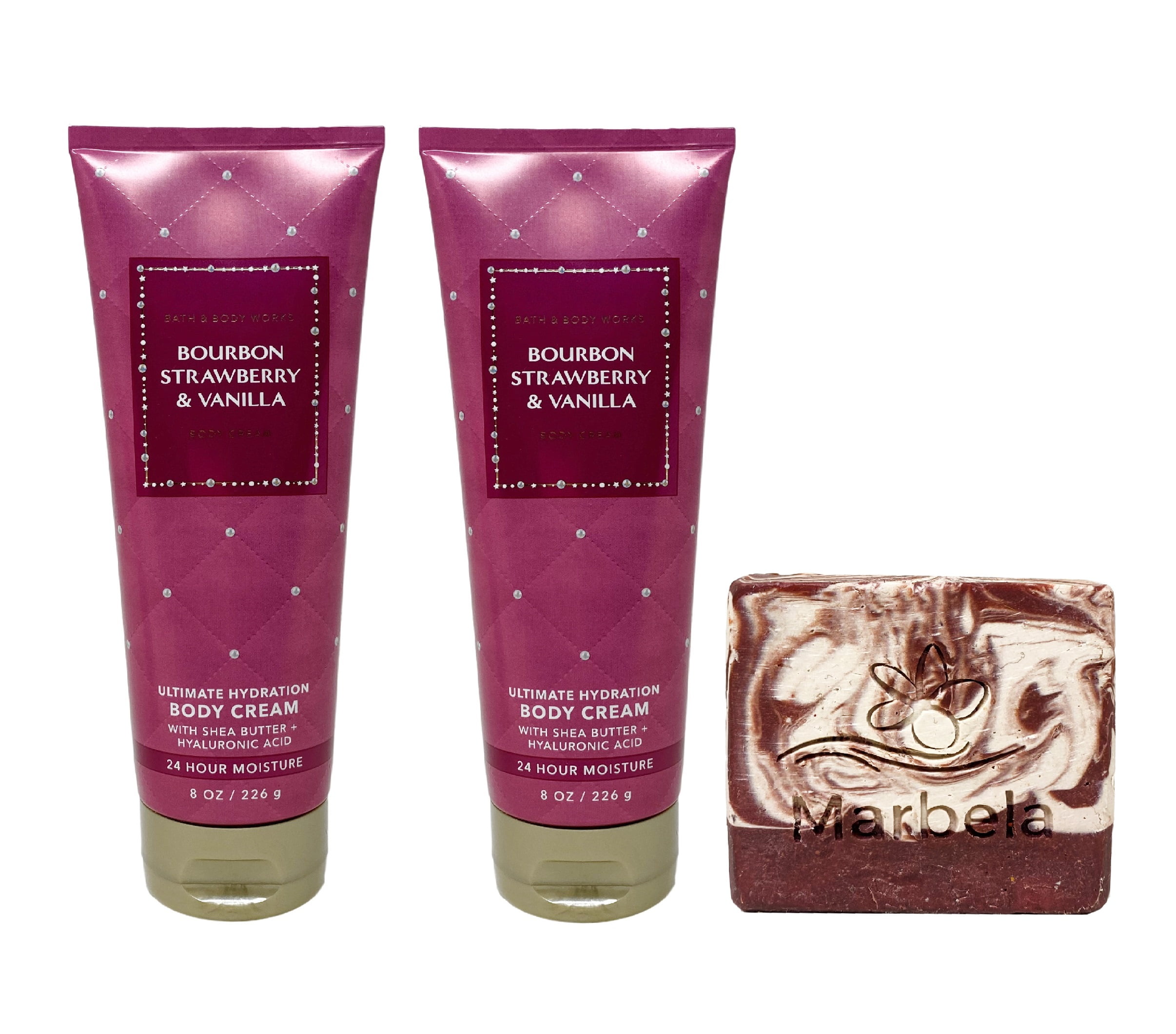 Bath Body Works Bourbon Strawberry Vanilla Piece Ultimate