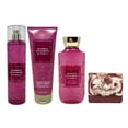 thumbnail image 1 of Bath & Body Works Bourbon Strawberry & Vanilla 3 Piece Gift Bundle with a Marbela Cherry On Top Bar Soap - Fragrance Mist - Body Cream and Body Wash - Full Size, 1 of 5