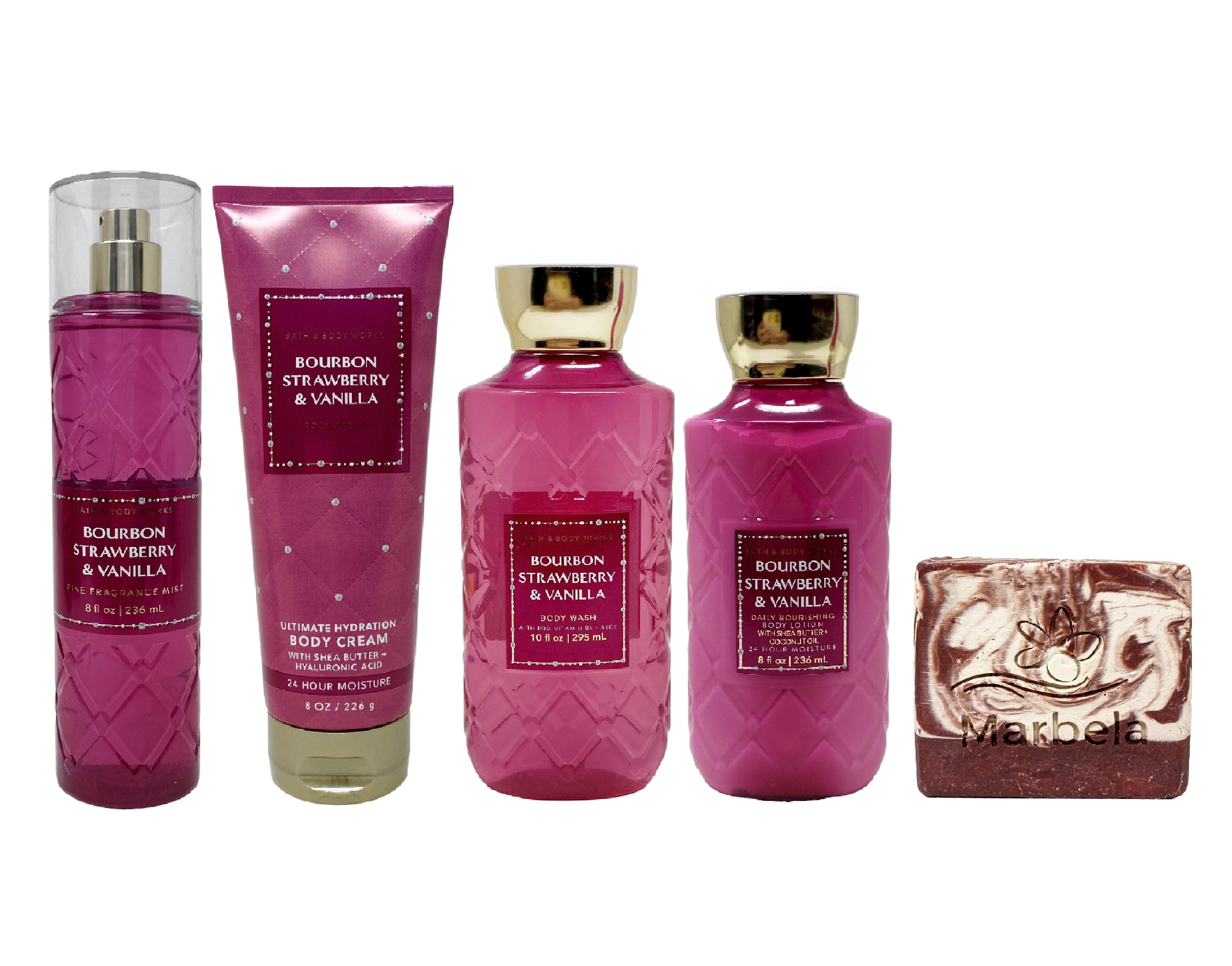 Body Lotion Bourbon Strawberry And Vanilla Bath And Body Works