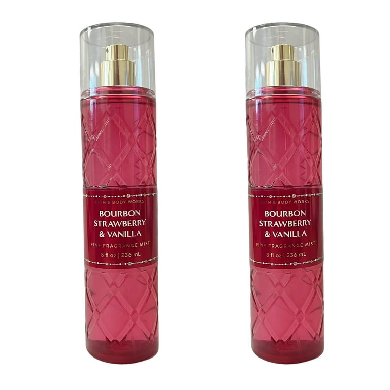 Bath Body Works Bourbon Strawberry Vanilla Fine Fragrance Mist