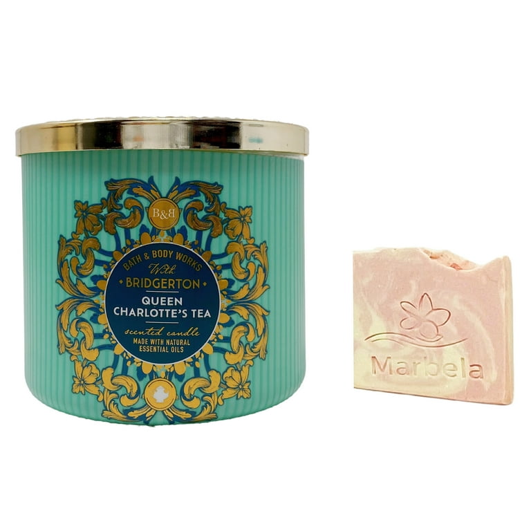 アロマグッズ Bath & Body Works Queen Charlotte's Tea Bath & Body Works Bridgerton Queen Charlotte's Tea 3-Wick Candle