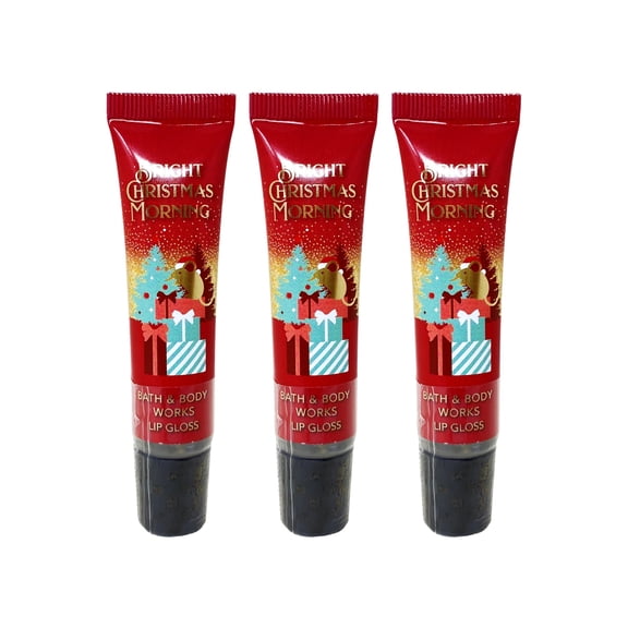 Bath & Body Works Bright Christmas Morning - 3 Lip Glosses (0.47 / 14 mL Each)