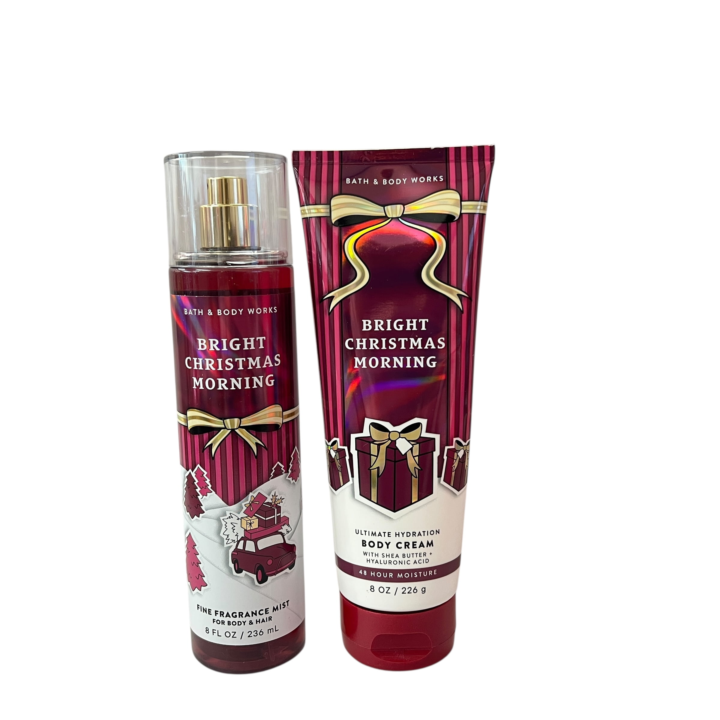 Bath & Body Works Bright Christmas Morning Mist & Body Cream Set