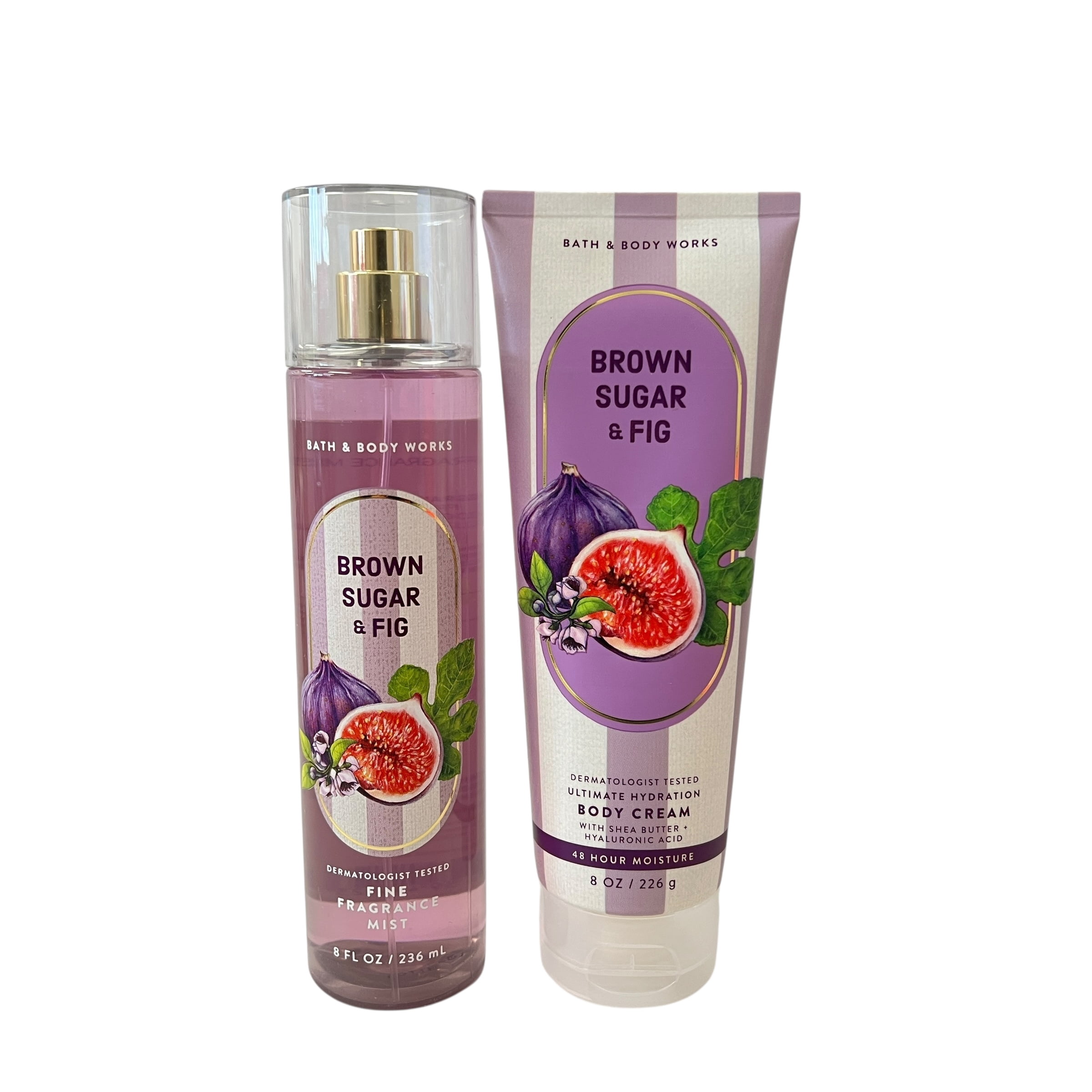 Bath & Body Works Brown Sugar & Fig Mist & Body Cream Set