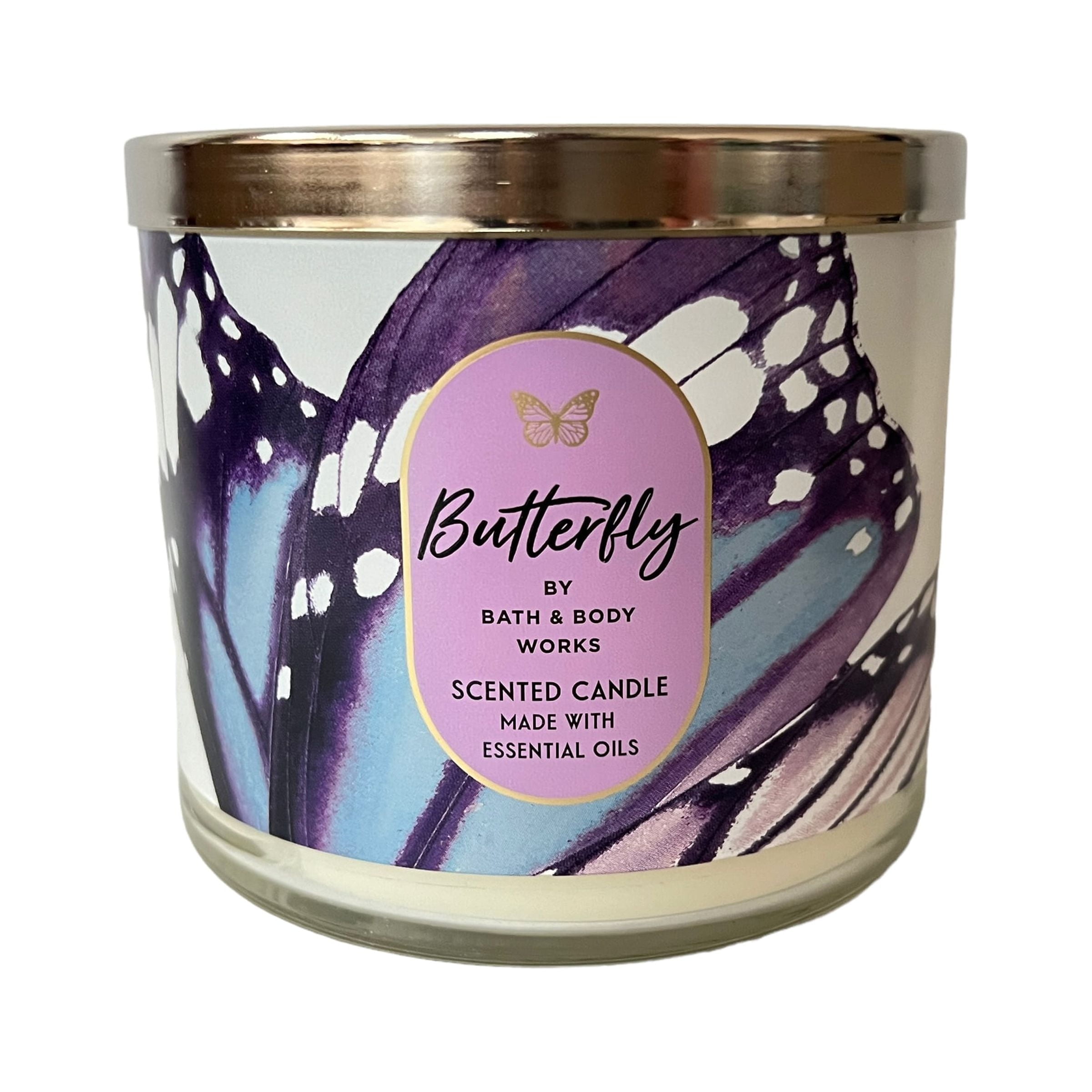 Bath & Body Works Butterfly Scented 3 Wick Candle 14.5 oz - Walmart.com