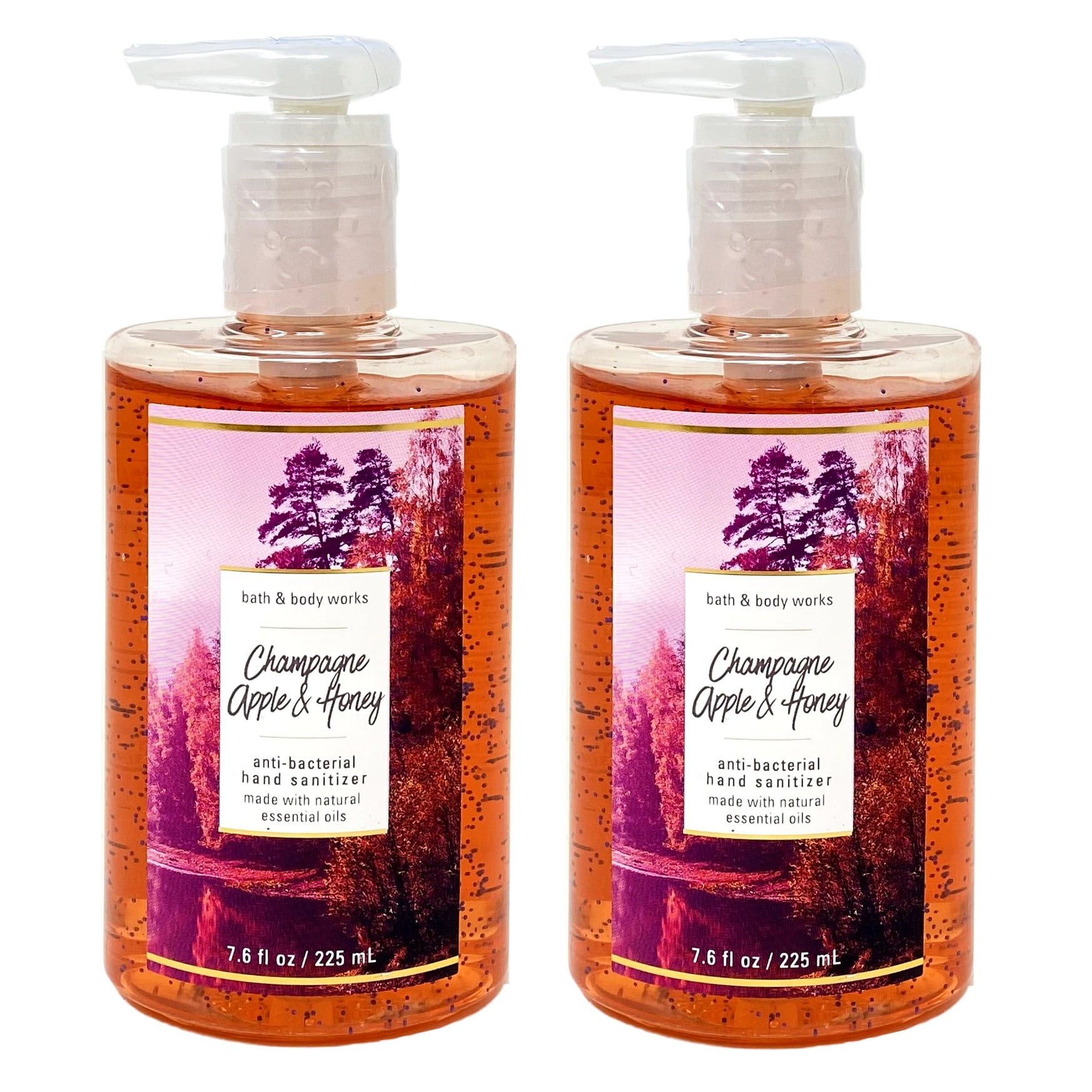 Bath & Body Works CHAMPAGNE APPLE & HONEY 2 Pack Hand Gel Set - 7.6 fl oz / 225 mL each