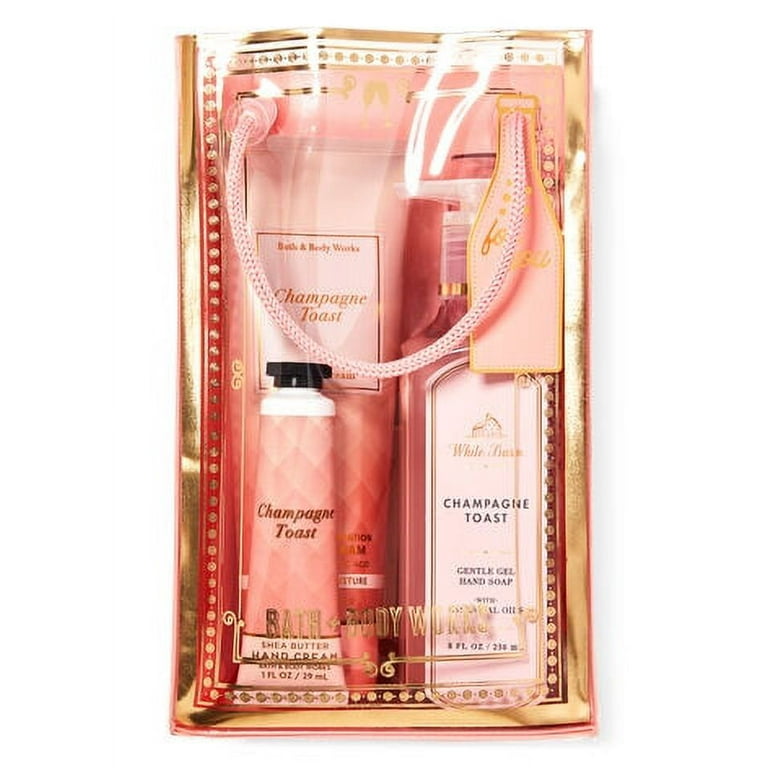 Bath & Body Works Champagne Toast Set [frag mist, shower gel, body  &hand lotion]