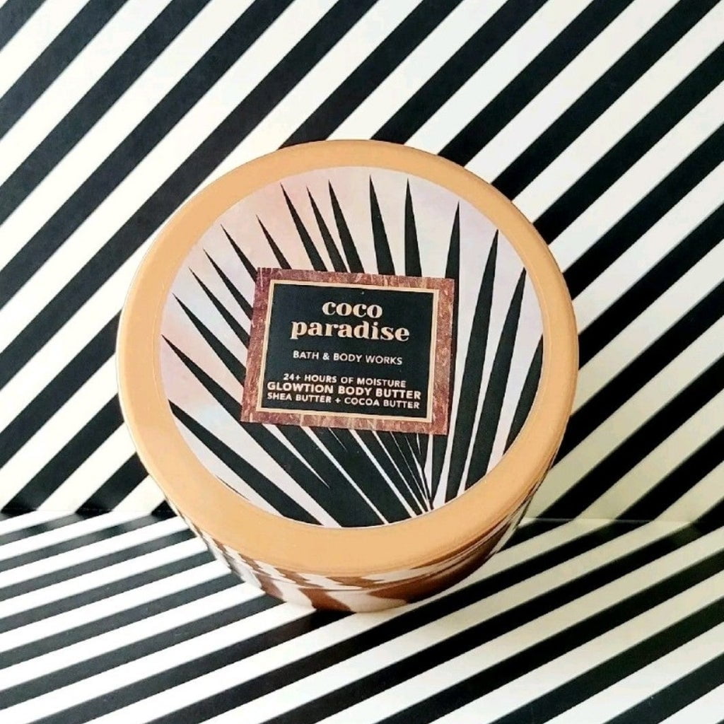 Bath & Body Works COCO PARADISE Glowtion BODY BUTTER 6.5 oz jar