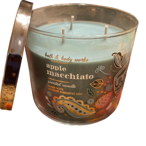 Bath and Body Works Candle Apple Macchiato 3-Wick Candle (14.5 oz / 411 g)