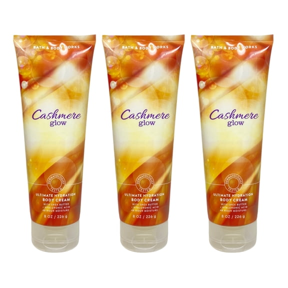 Bath & Body Works Cashmere Glow - 3 Ultimate Hydration Body Creams (8 oz / 226 g Each)