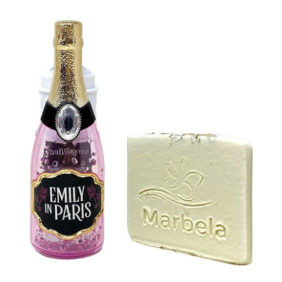 Bath & Body Works Champagne Bottle Wallflowers Scent Control Nightlight Fragrance Plug with a Natural Oats Sample Soap