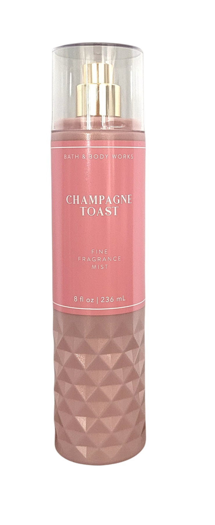 Bath and Body Works Champagne Toast Fine Fragrance Mist 8 Ounce Body Spray  Decorative Diamond Plate Bottle
