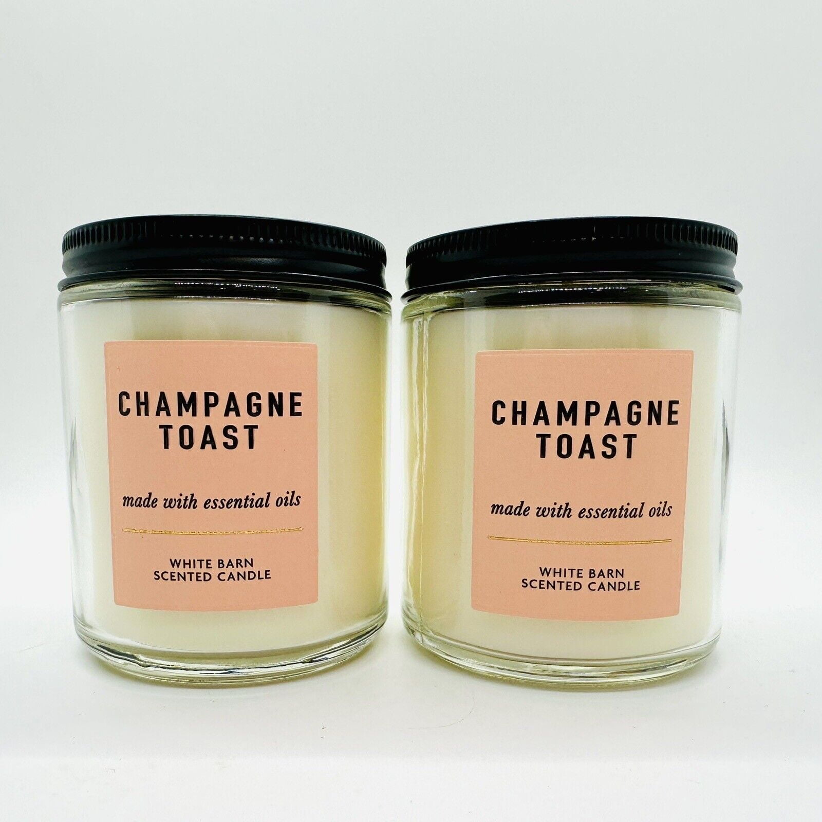 Bath & Body Works Champagne Toast Single Wick Candle (2 PACK)