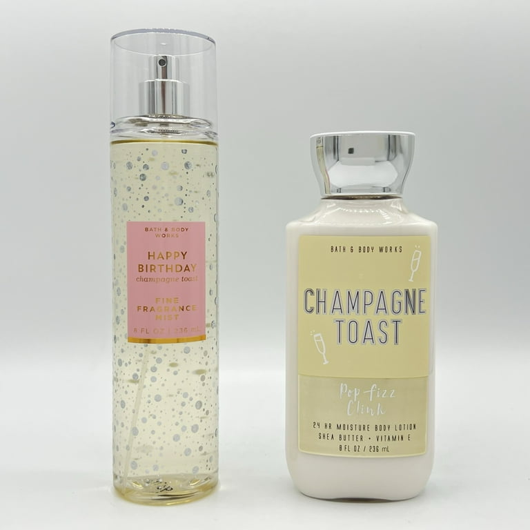 Bath & Body Works Champagne Toast Super Smooth Body Lotion and Fine  Fragrance Mist Duo 