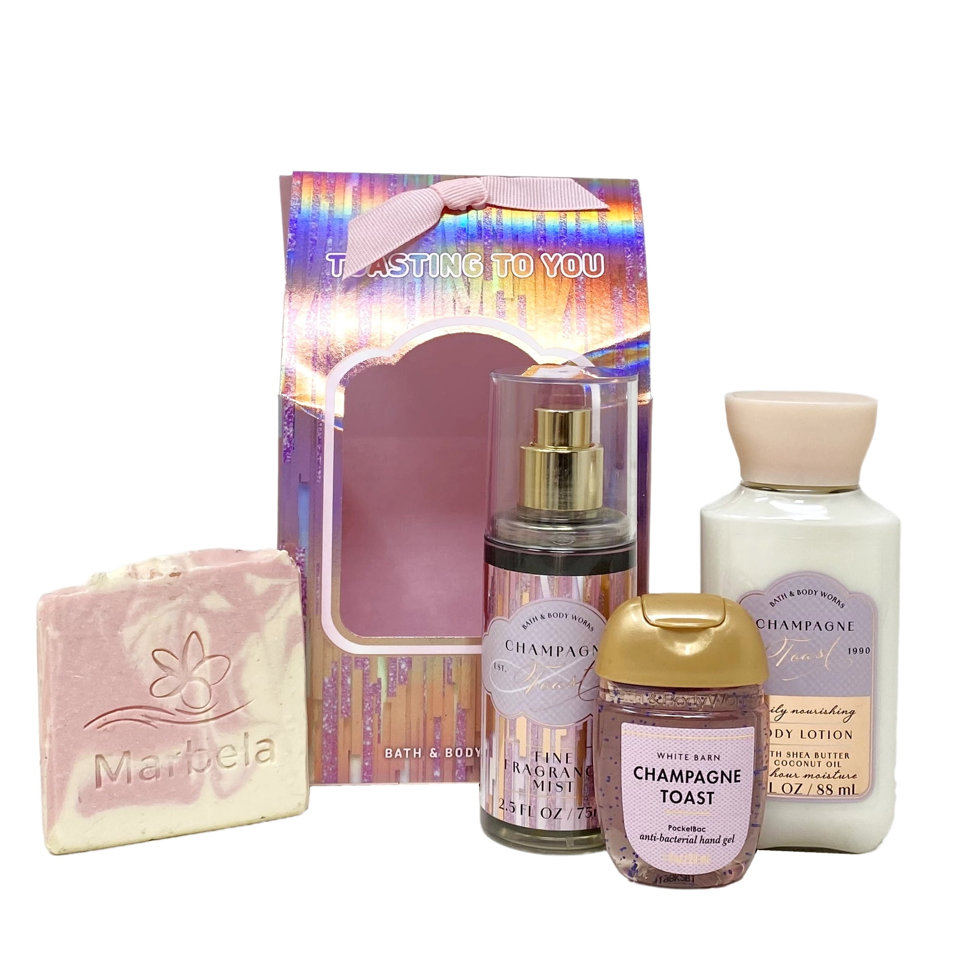 bath and body works ギフトボックス BATH & BODY WORKS Tote Bag 7 Piece Gift Set Pure Wonder