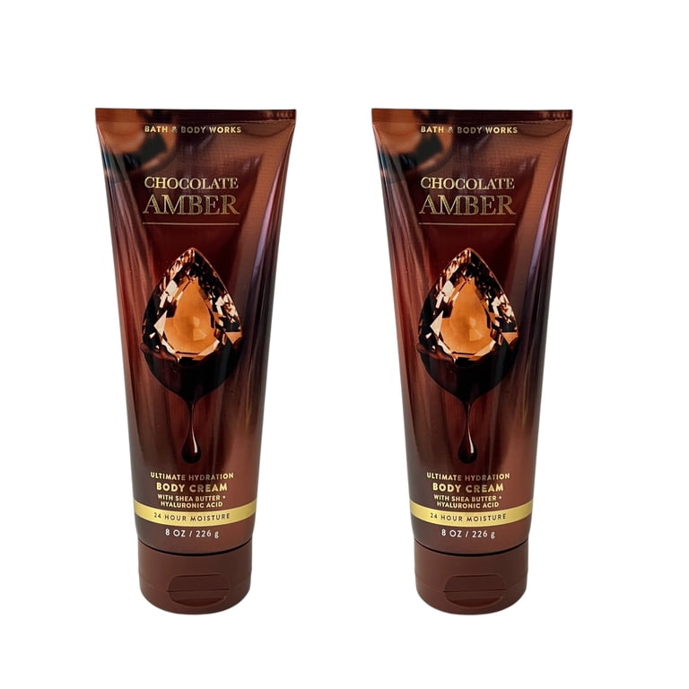 Bath & Body Works, Body Cream Set, 2 Pack, Chocolate Amber