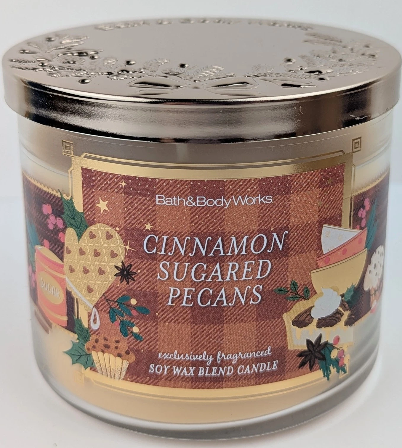 Bath & Body Works Cinnamon Sugared Pecans 14.5oz. 3-Wick Jar Candle
