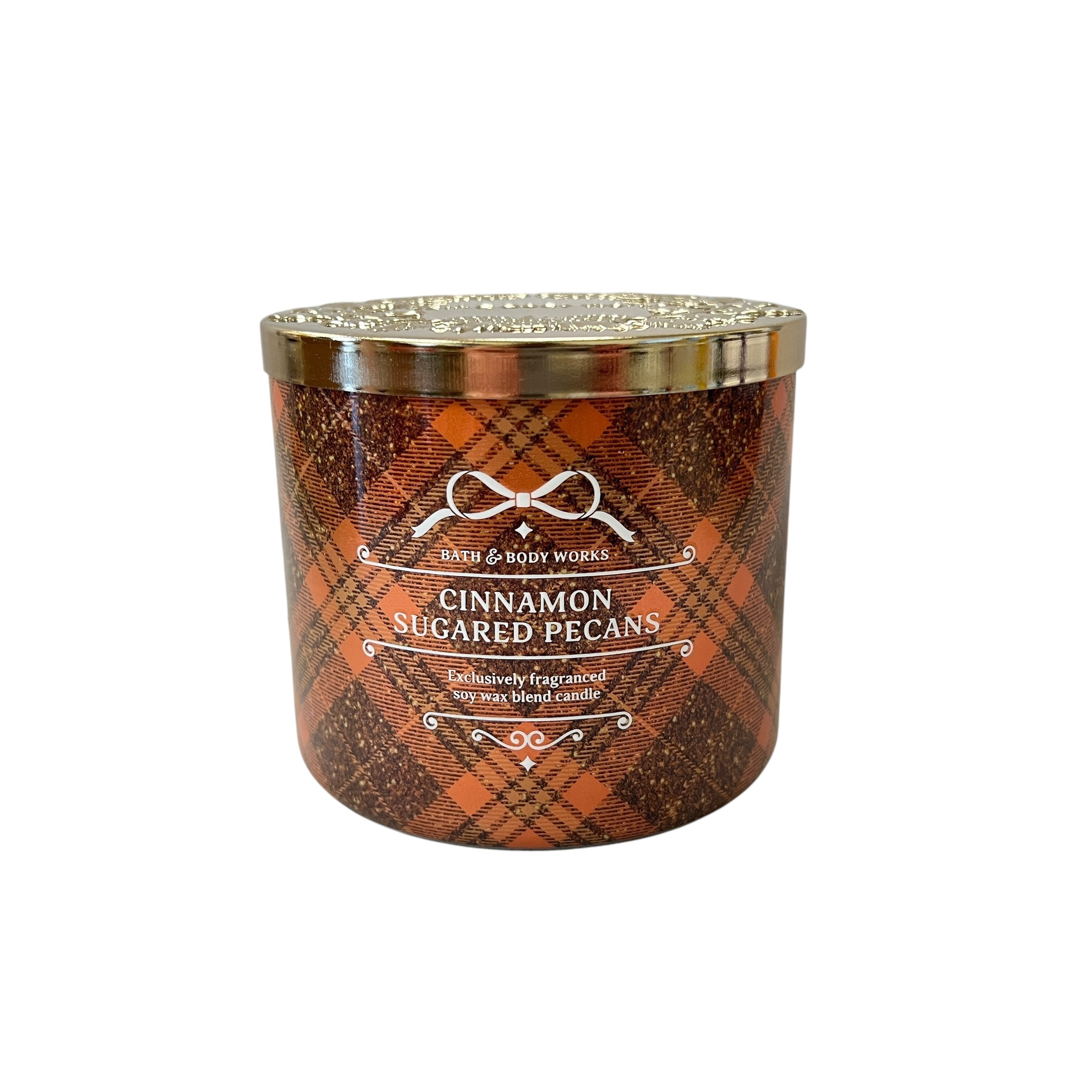 Bath & Body Works Cinnamon Sugared Pecans Scented 3 Wick Candle 14.5 oz