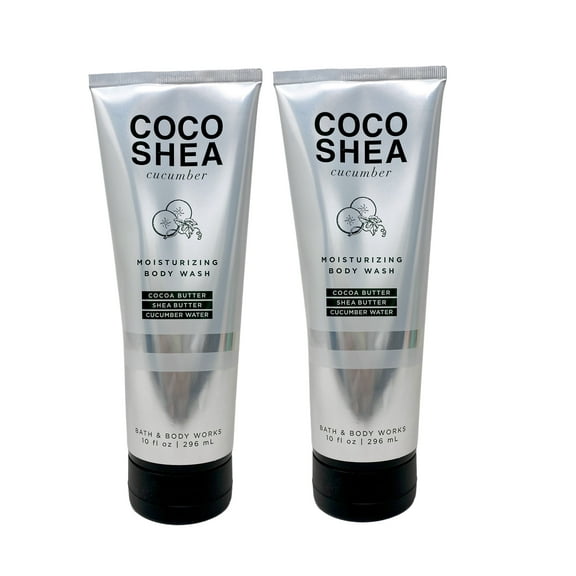 Bath & Body Works Coco Shea Cucumber - Pack of Two - Moisturizing Body Wash