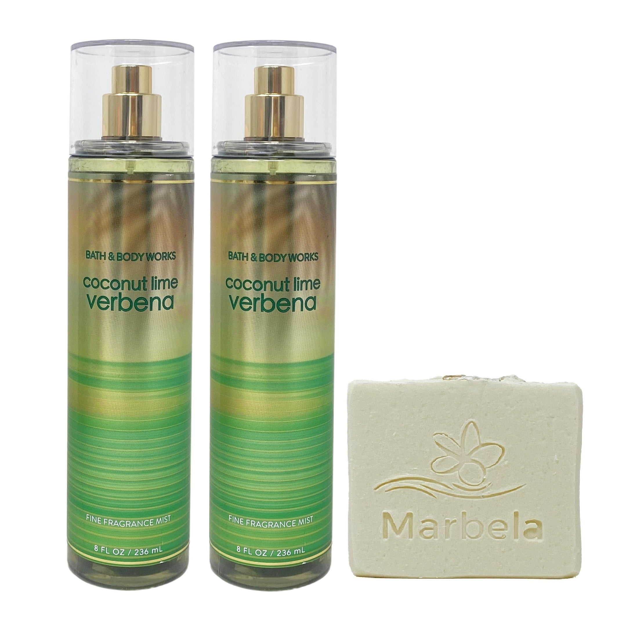 Bath & Body Works Coconut Lime Verbena 2 Pack Fine Fragrance Mist