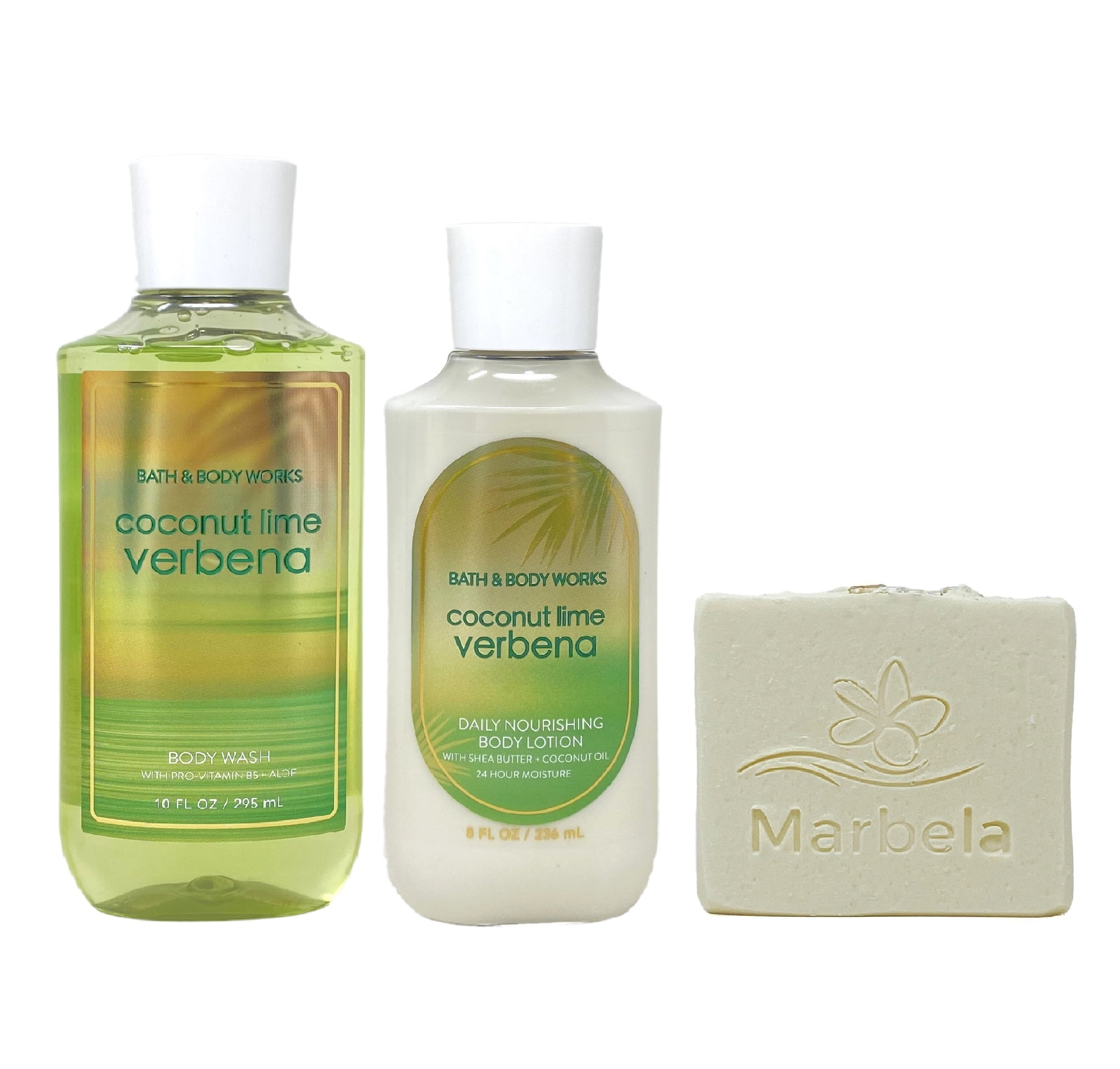 Bath & Body Works Coconut Lime Verbena Body Wash and Body Lotion