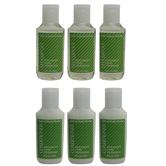 Bath & Body Works Coconut Lime Verbena Shampoo & Conditioner 3 of each