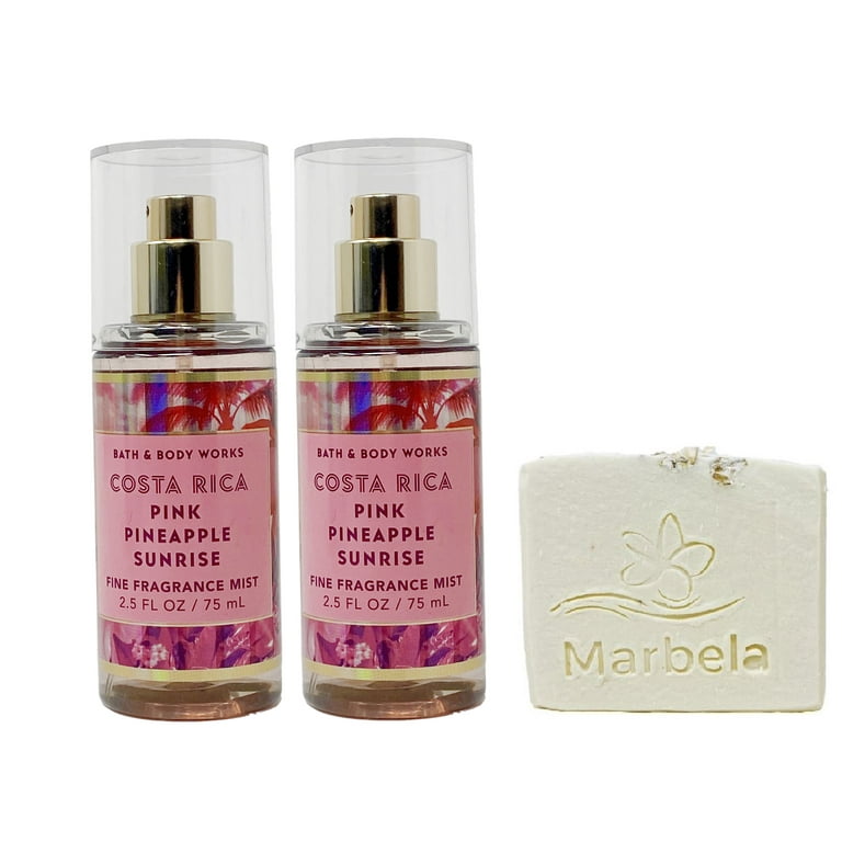 専用 Bath&Body Works Travel Size Mist Soap Bath & Body Works Costa Rica Pink Pineapple Sunrise - Pack