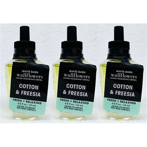 Bath & Body Works Cotton & Freesia Wallflowers, 3 pack