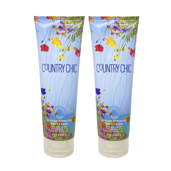 Bath & Body Works Country Chic - 2 Ultimate Hydration Body Creams (8 oz / 226 g Each)