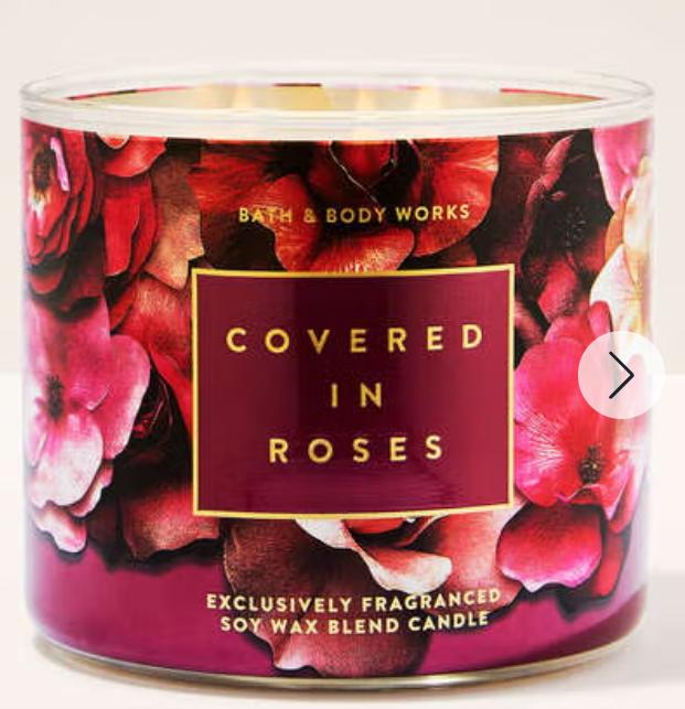 Bath & Body Works Covered In Roses Scented 3 Wick Candle 14.5 oz ...
