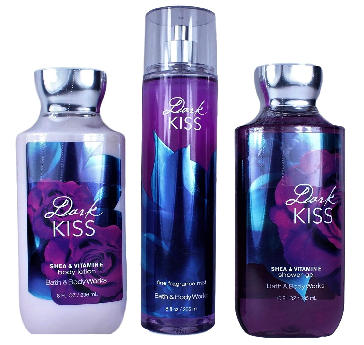 Dark Kiss ボディローション 236mL 3本セット Bath & Body Works DARK KISS Trio Perfume Gift Set - Vanilla