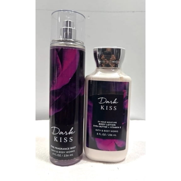 Bath & Body Works Dark Kiss Duo Set (Fragrance Mist 8 fl oz and Body Lotion 8 fl oz)
