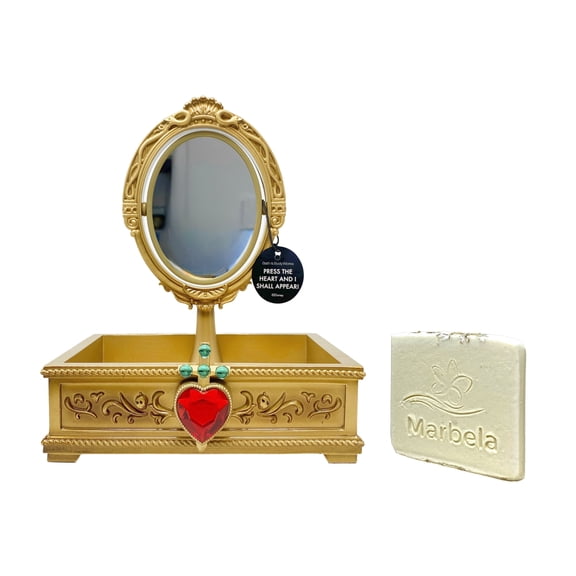 Bath & Body Works Disney Villains Collection Evil Queen Light-Up Body Care Tray with a Natural Oats Mini Soap.